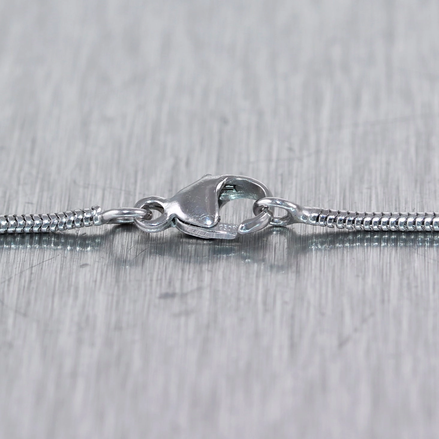 Modern Platinum 0.75ct Solitaire Diamond 19" Necklace