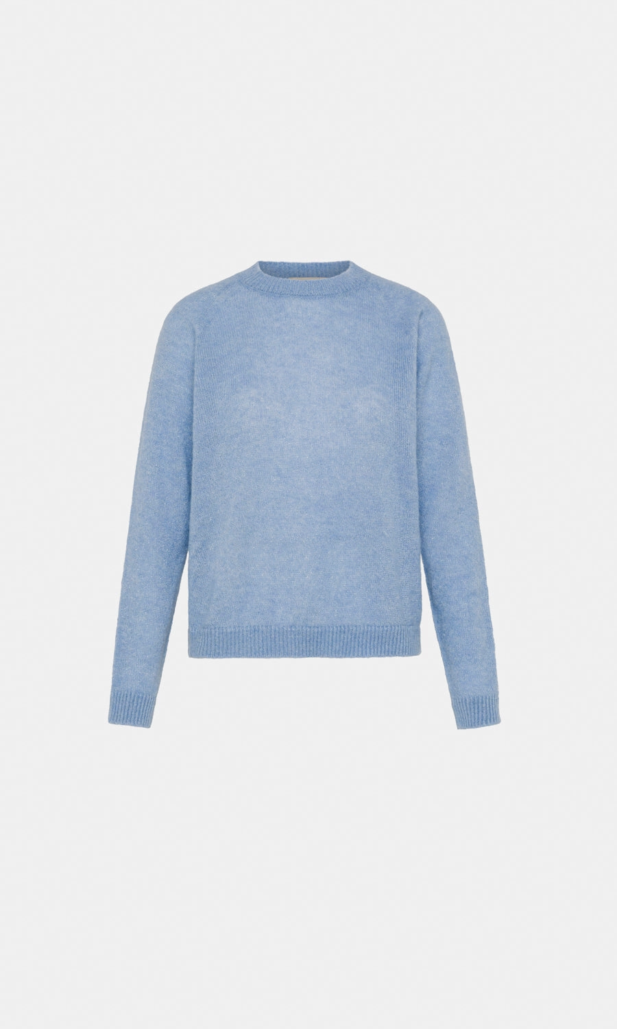 Momoni Kyo Alpaca/Lurex Sweater - Light Blue