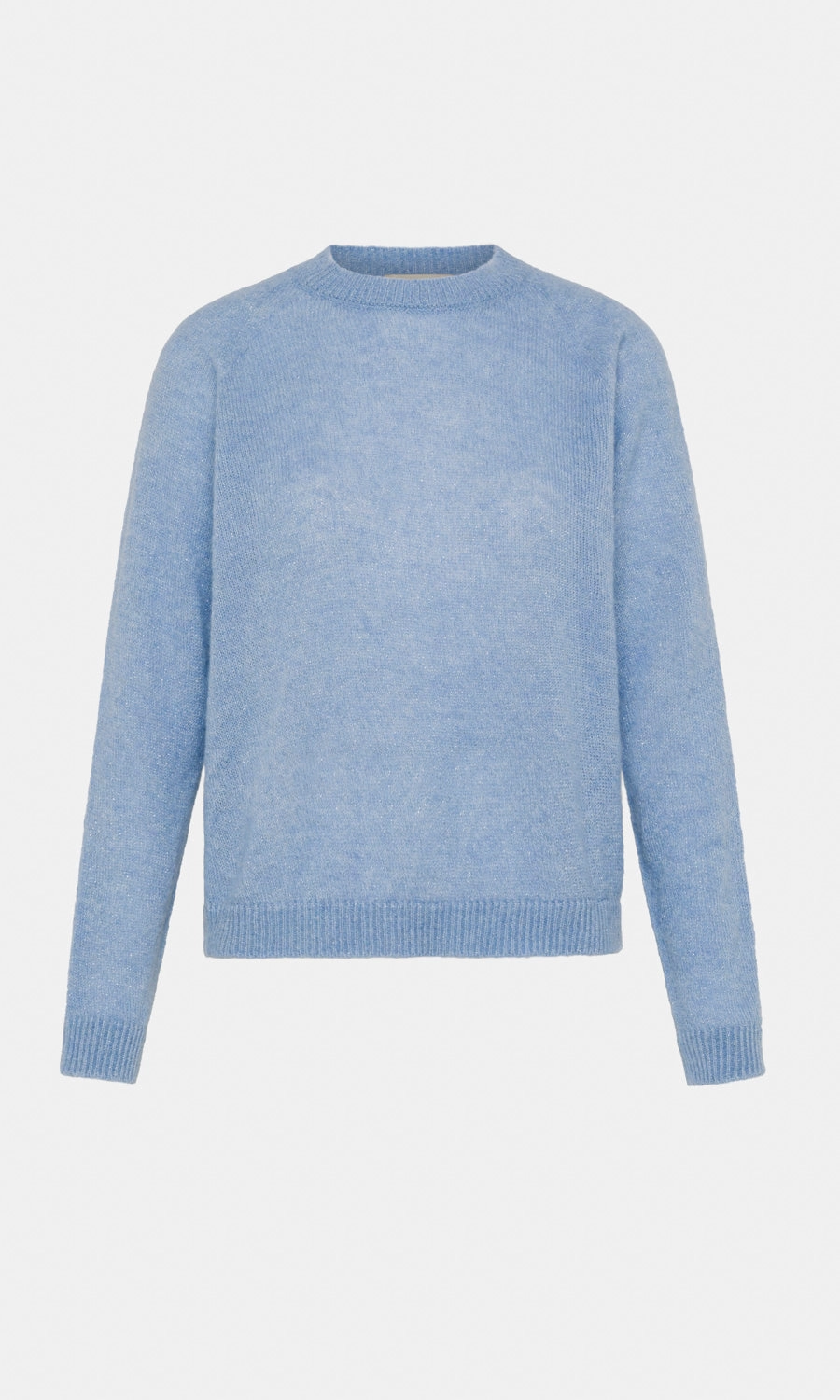 Momoni Kyo Alpaca/Lurex Sweater - Light Blue