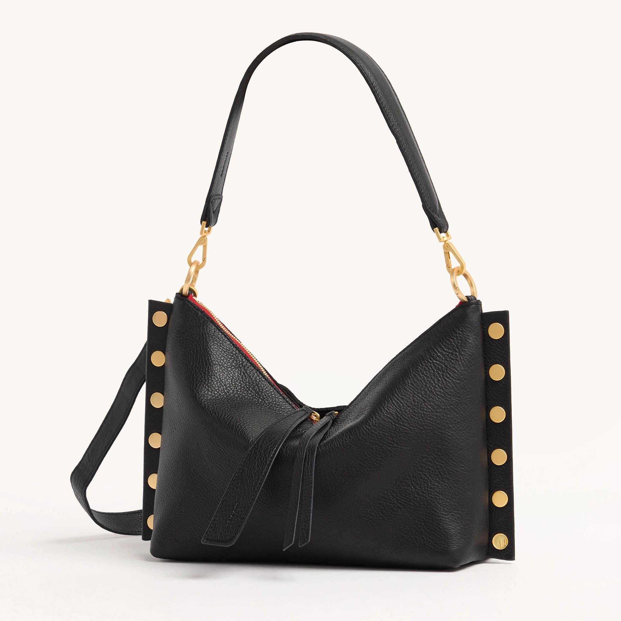 Mr. G | Black/Brushed Gold Red Zip | Med