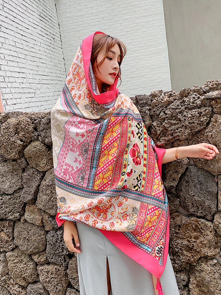 Multi Print Beach Sun Protection Cover Beach Towel