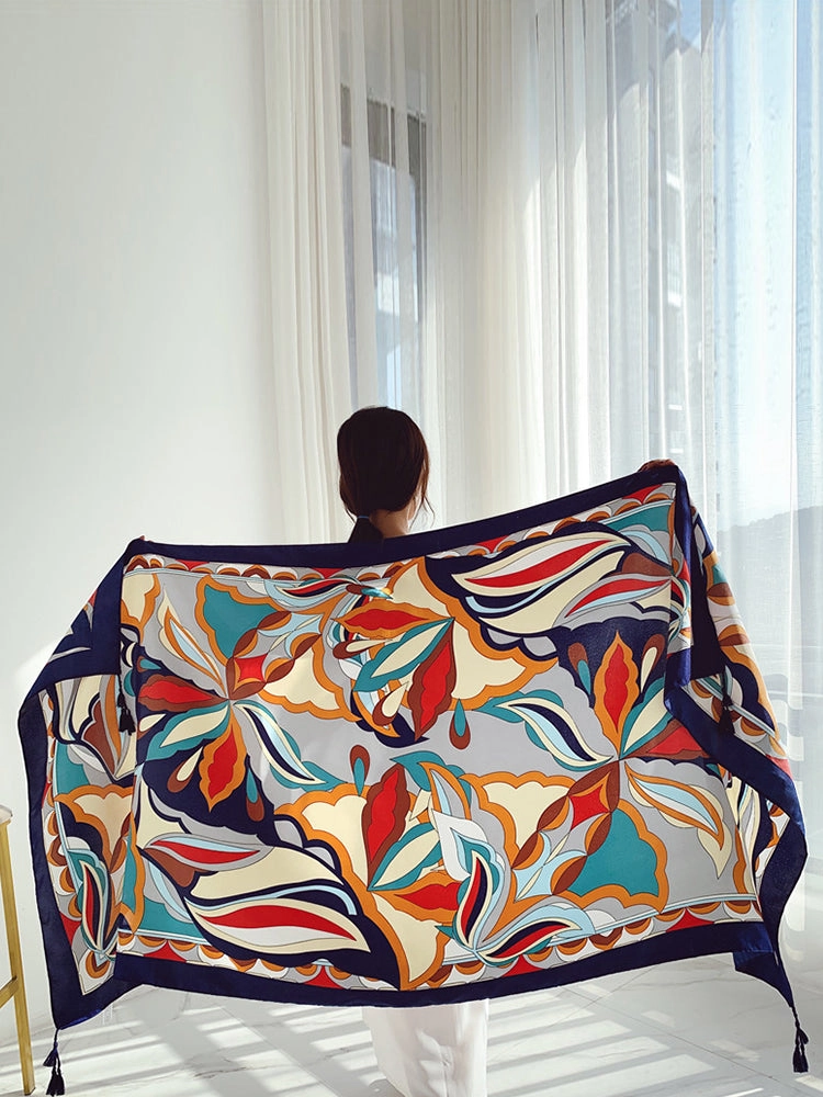 Multi Print Beach Sun Protection Cover Beach Towel