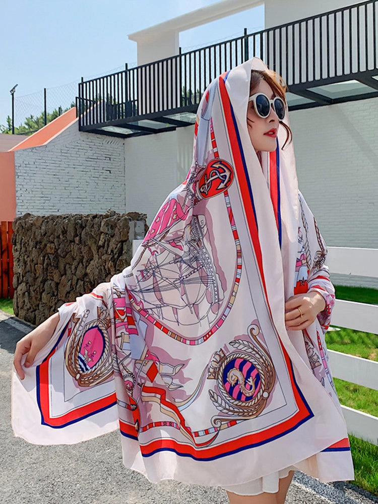 Multi Print Beach Sun Protection Cover Beach Towel