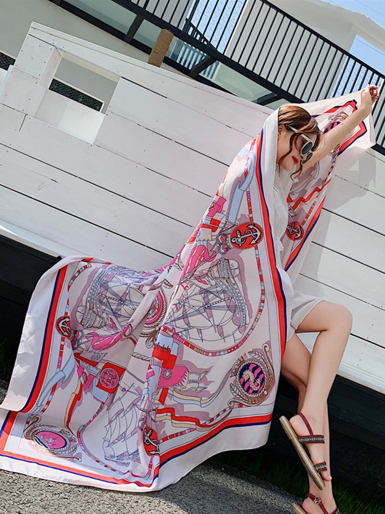 Multi Print Beach Sun Protection Cover Beach Towel