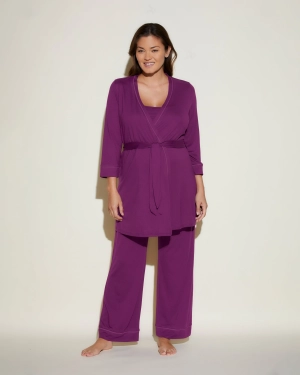 Nursing 3 Piece Pajama Set With Robe