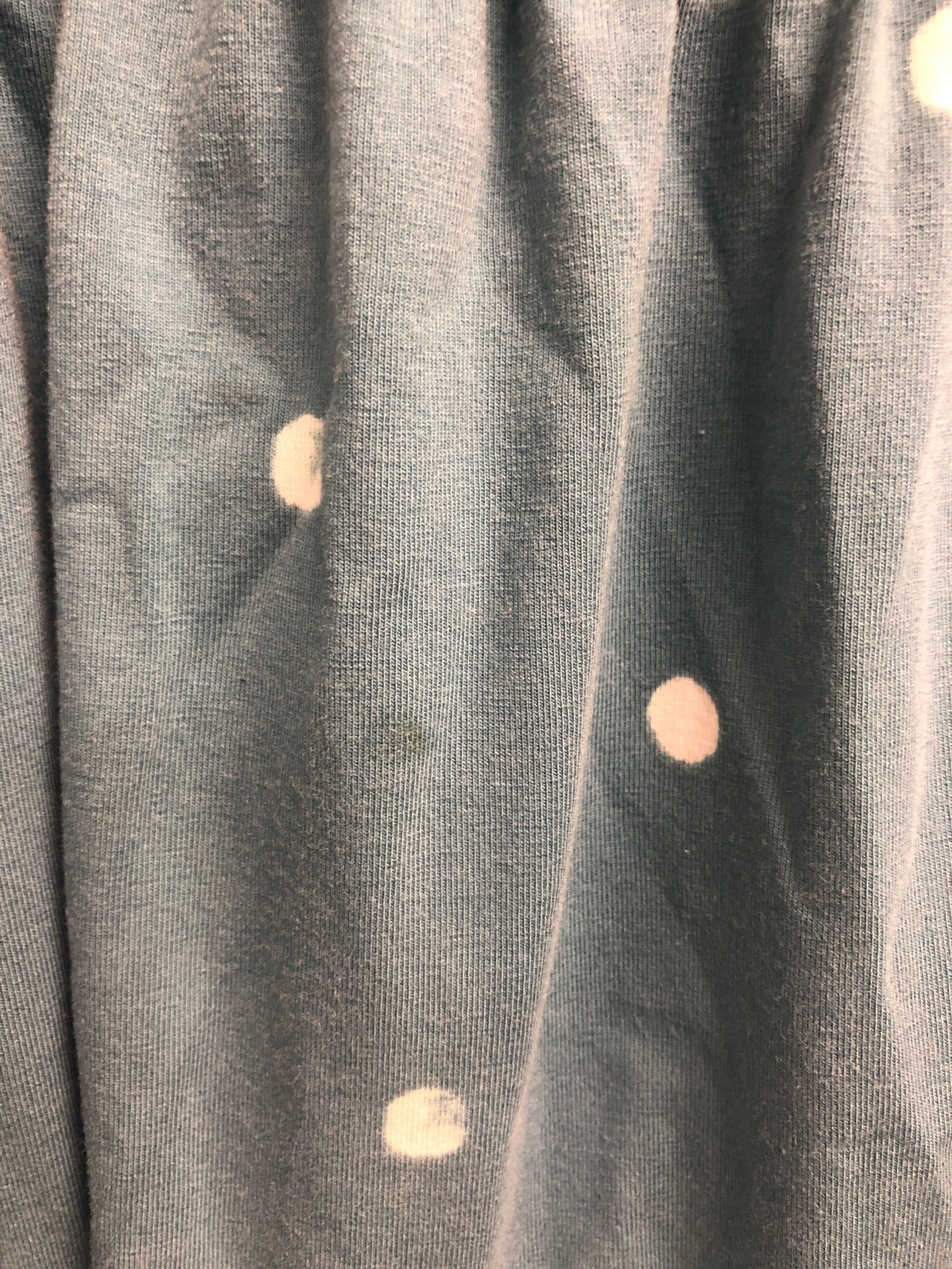 Outlet 6901 - Latched Mama Simple Cotton Nursing Dress - Steel Blue Dots - Small