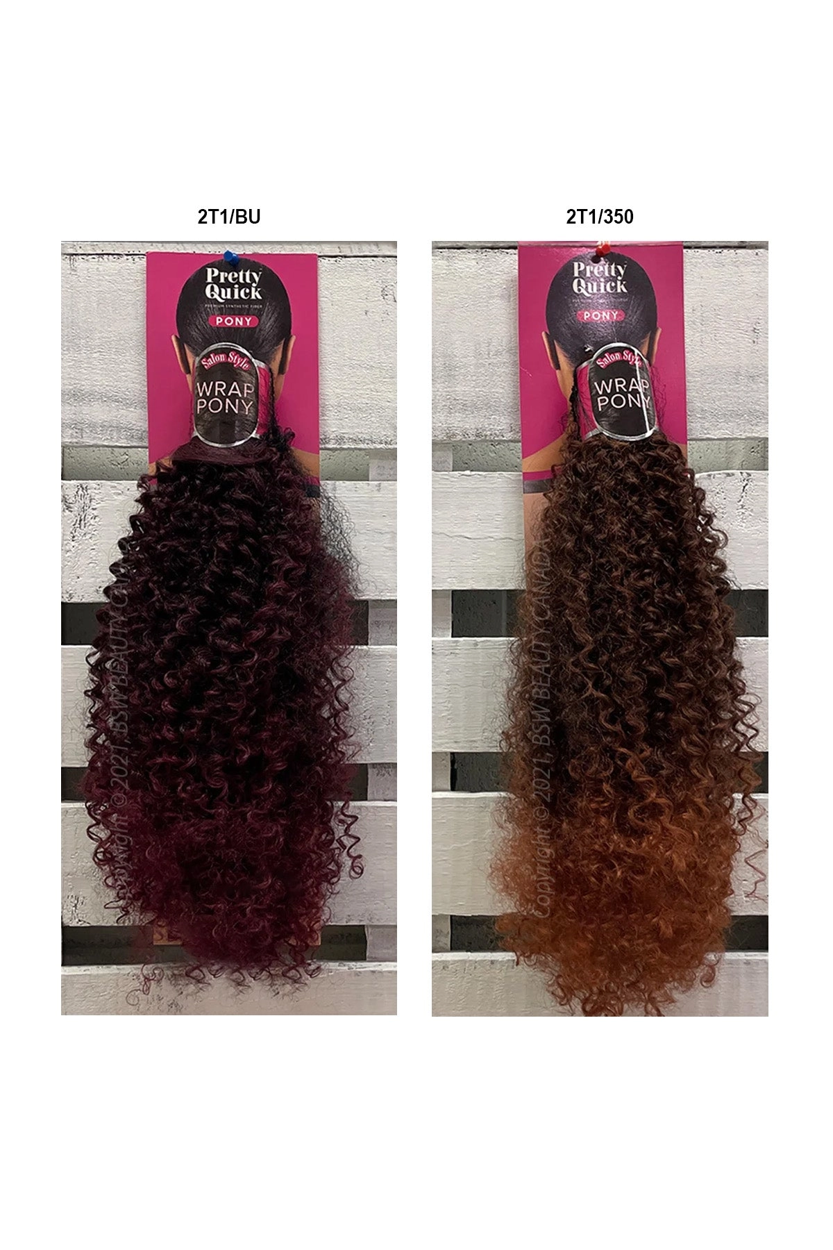 OUTRE PRETTY QUICK WRAP PONYTAIL - BOHEMIAN COILS 18"