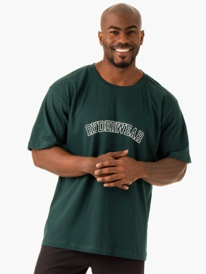 Oversized T-Shirt - Bottle Green