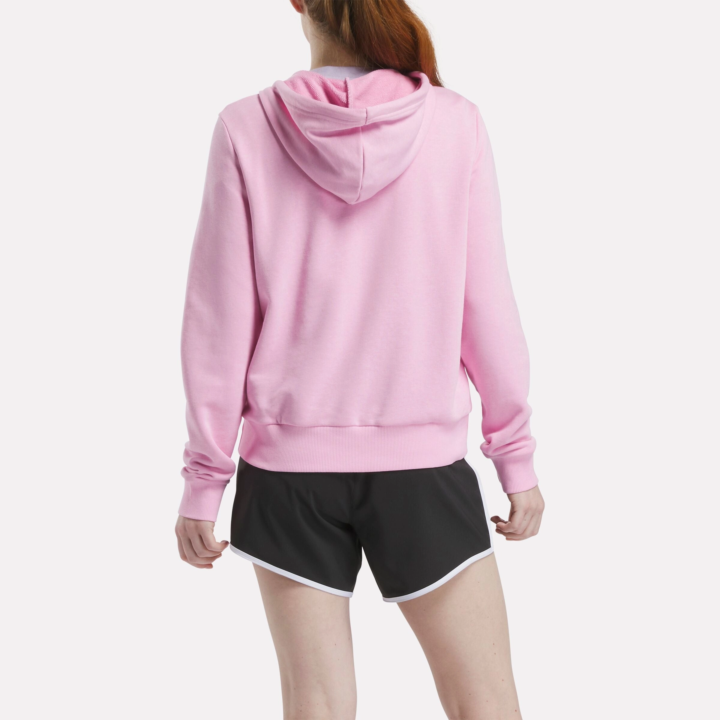 Reebok Identity Small Logo French Terry Full-Zip Sweatshirt Astro Rose