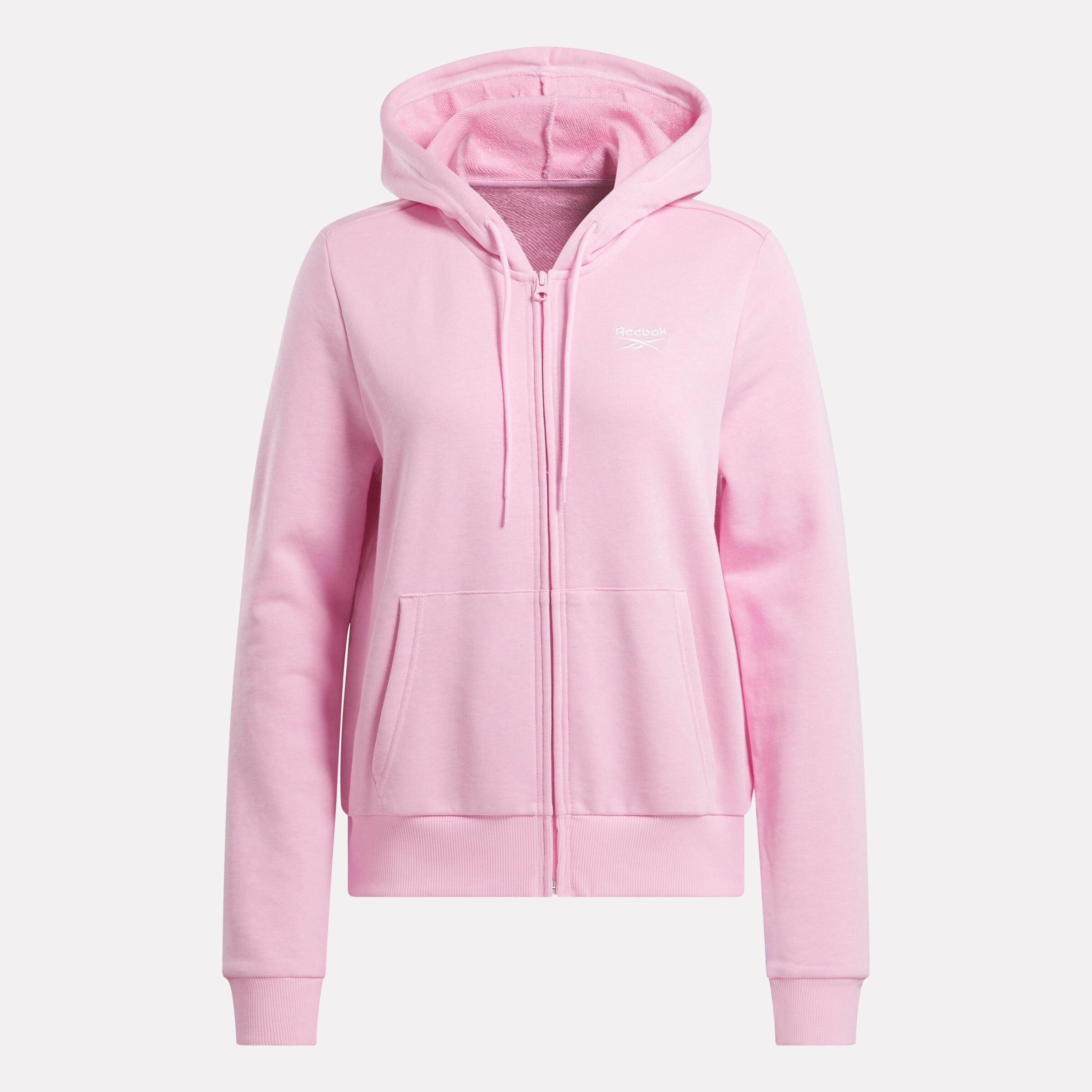 Reebok Identity Small Logo French Terry Full-Zip Sweatshirt Astro Rose