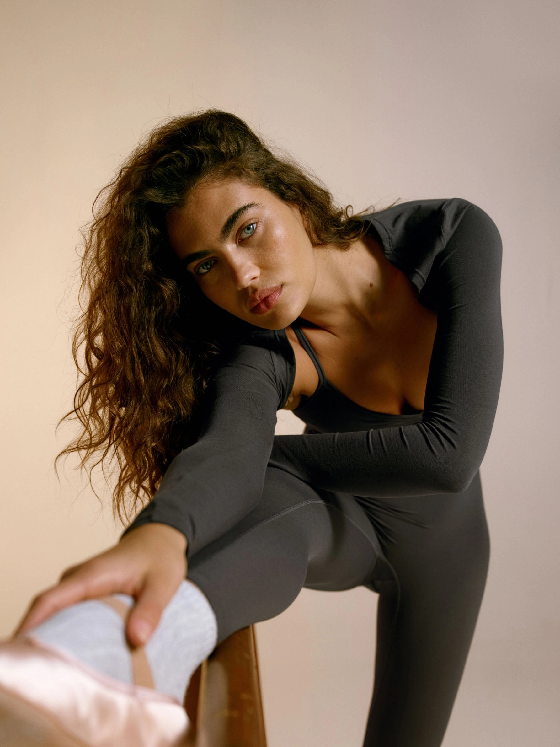 Sheer Cropped Bolero  - Graphite Grey