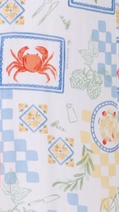 Sienna Shift Mini Dress - Picnic Print