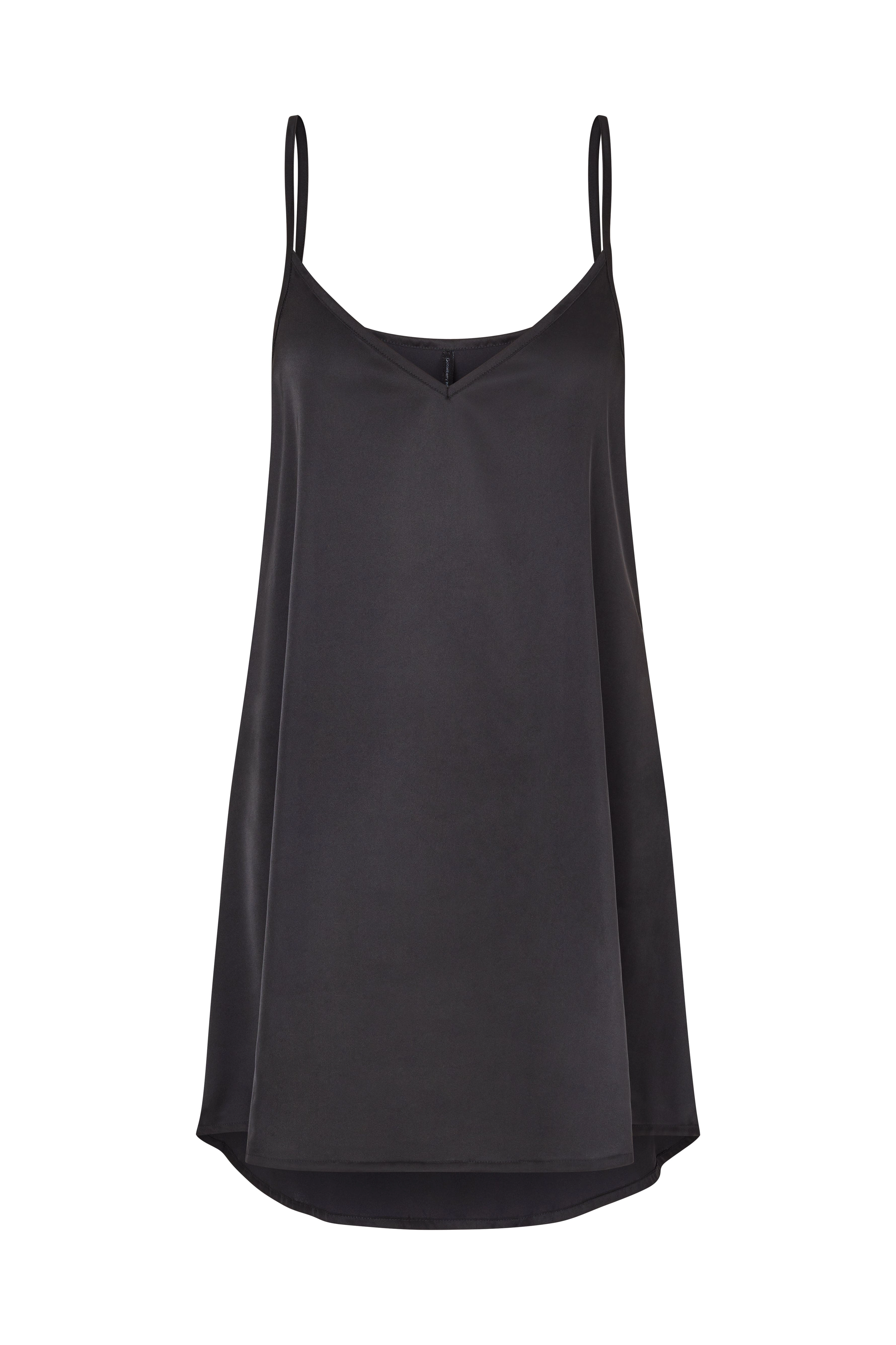 Silk Mini Dress Black