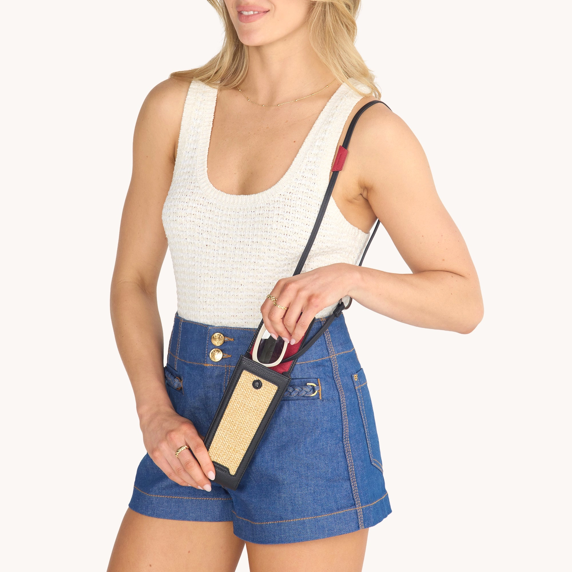 Sunny Carrier | Chaparral Raffia/Gunmetal