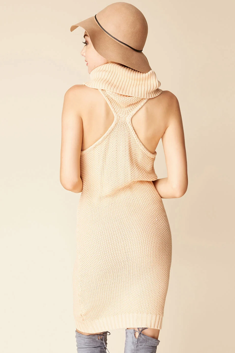 Tenley Bodycon Sweater Dress Blush