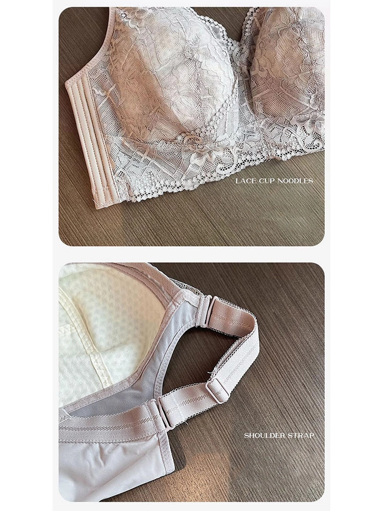 Thin Wire-Free Minimizing Bra with Side Support