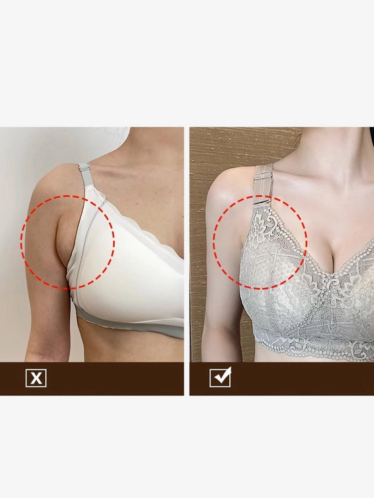 Thin Wire-Free Minimizing Bra with Side Support