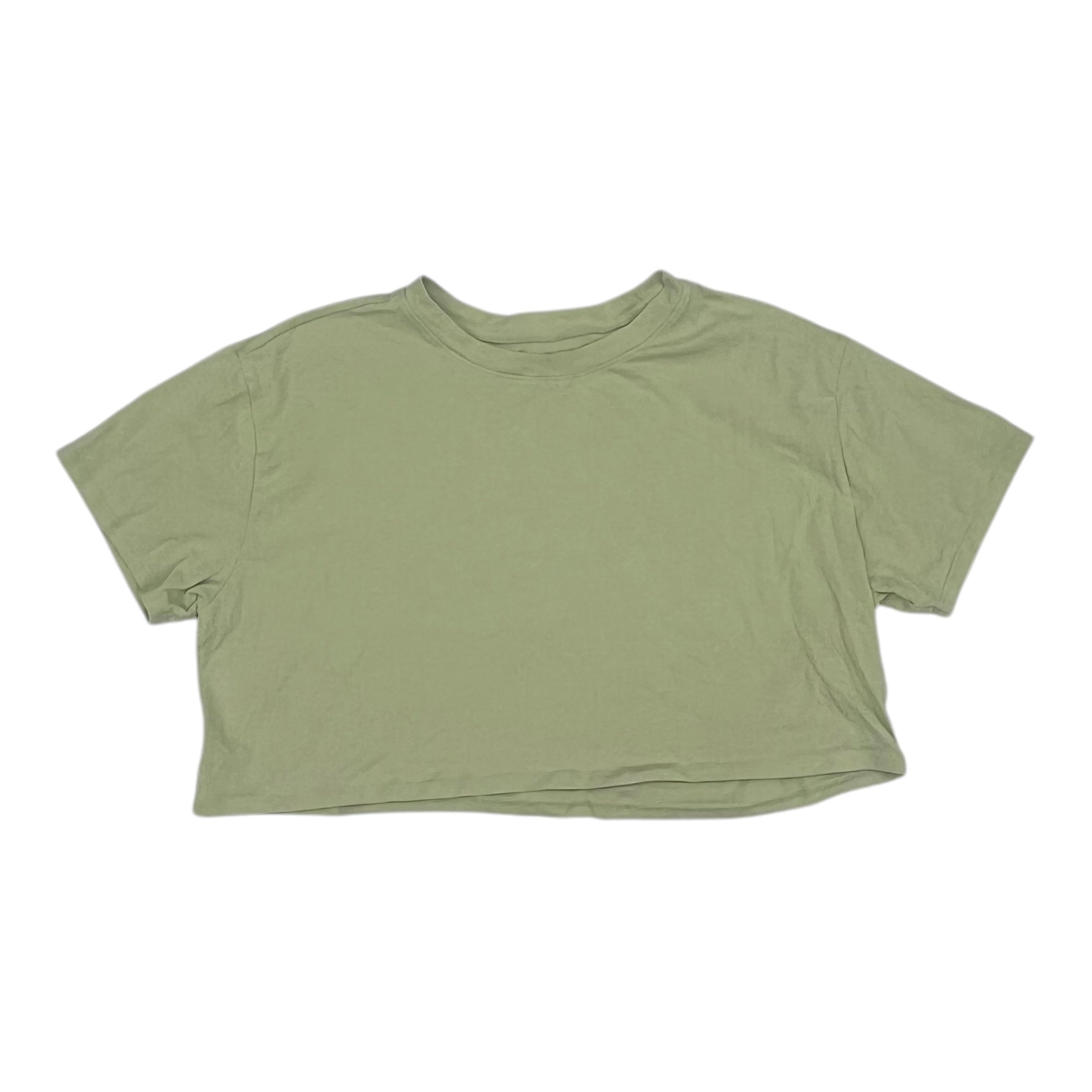Top Ss Basic By Clothes Mentor In Green, Size:M