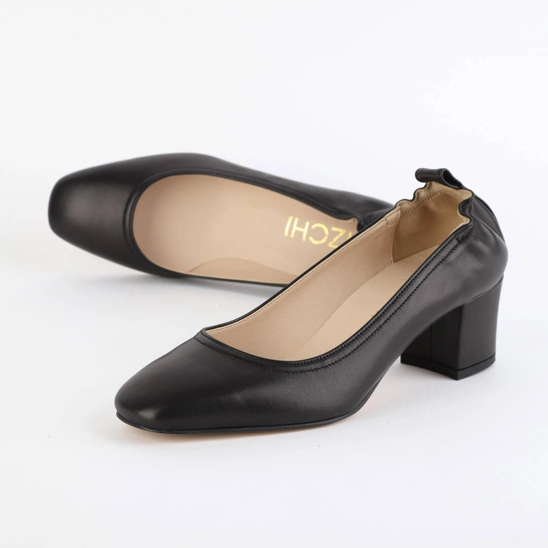 *UK size 2.5 - ISSLA - black, 5cm heels