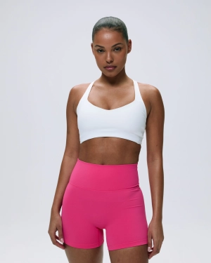 Ultimate Racer Cut Out Bra - White