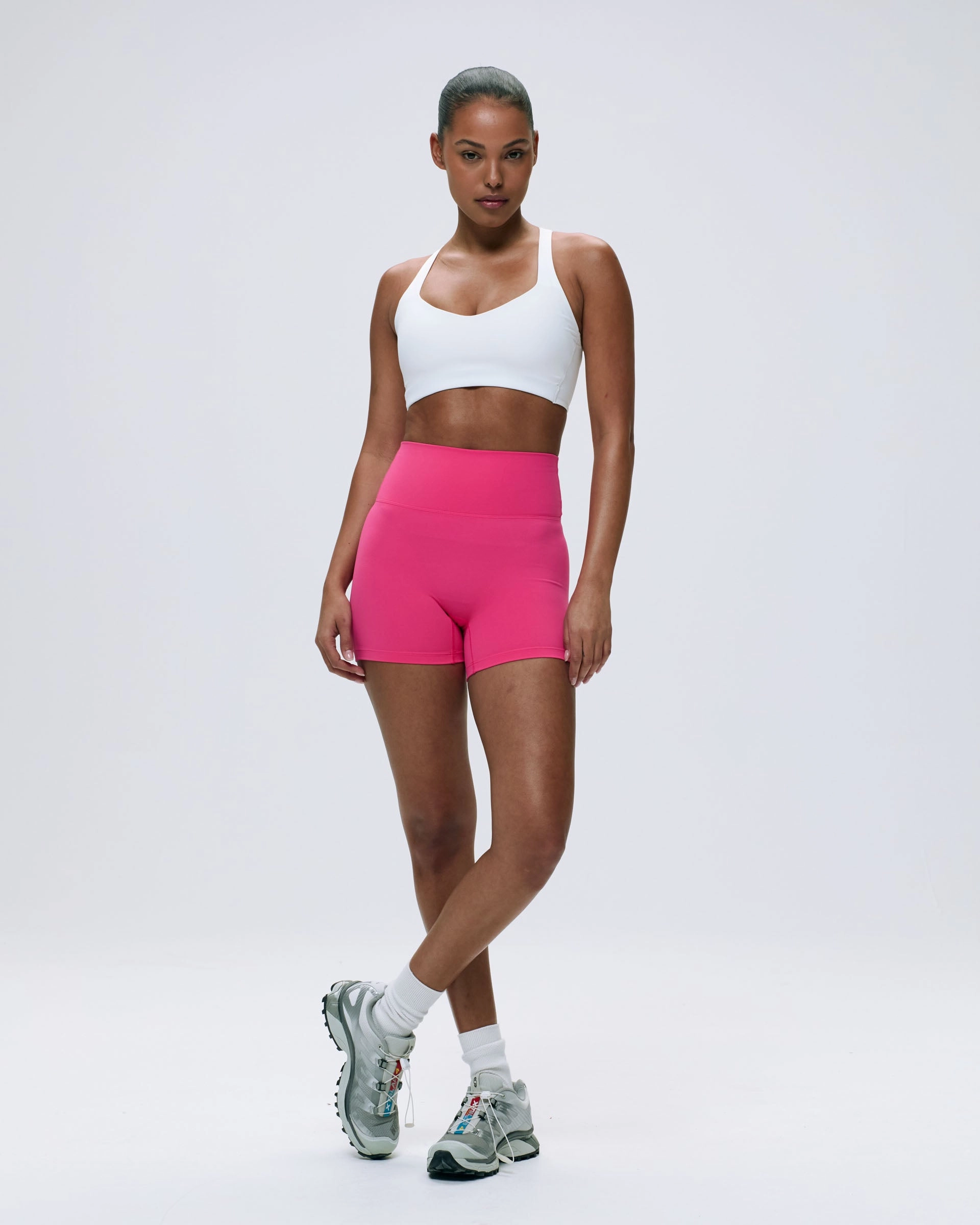 Ultimate Racer Cut Out Bra - White