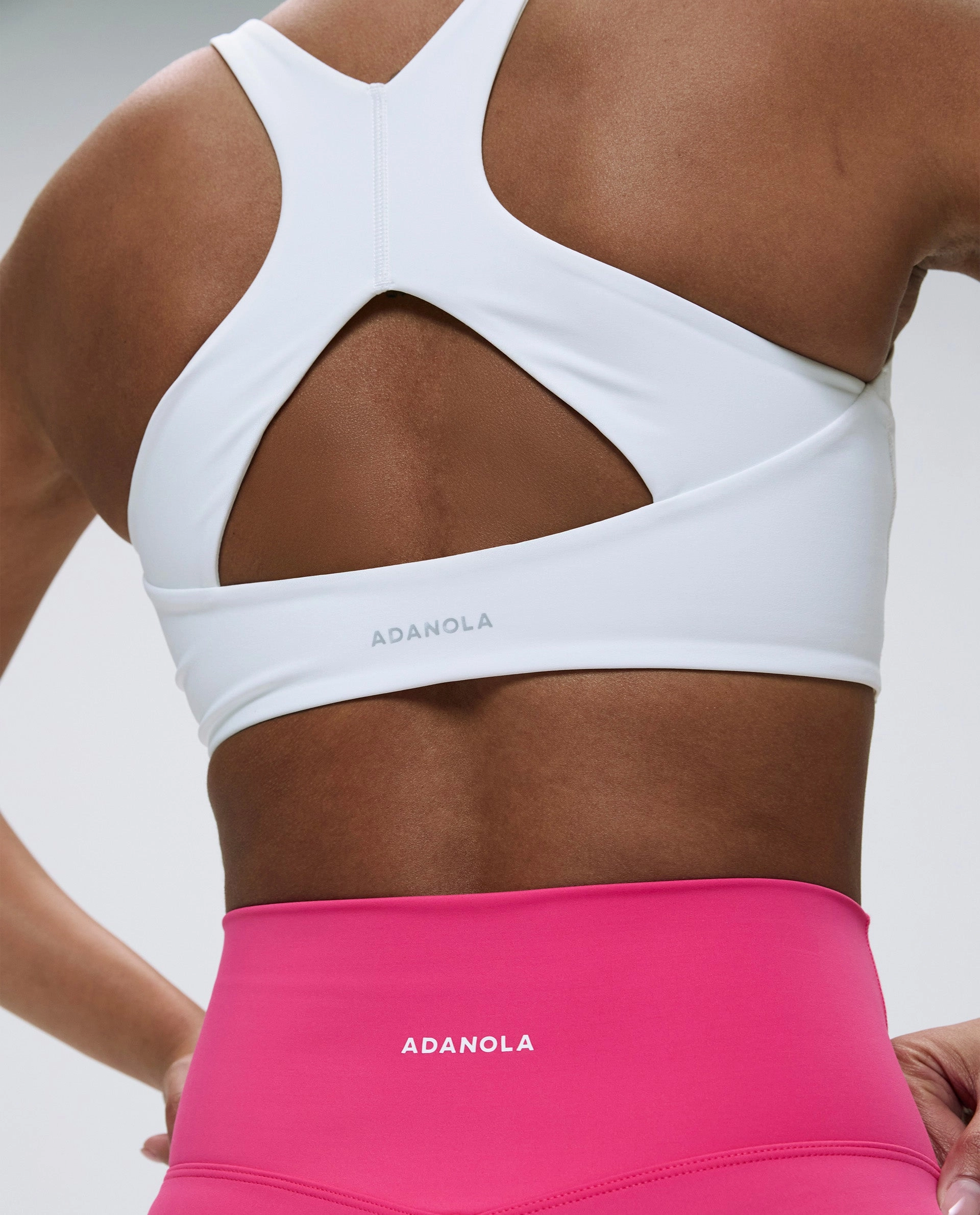 Ultimate Racer Cut Out Bra - White