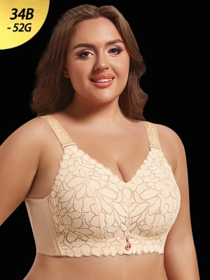Ultra-Thin Minimizer Wireless Bra for Larger Busts
