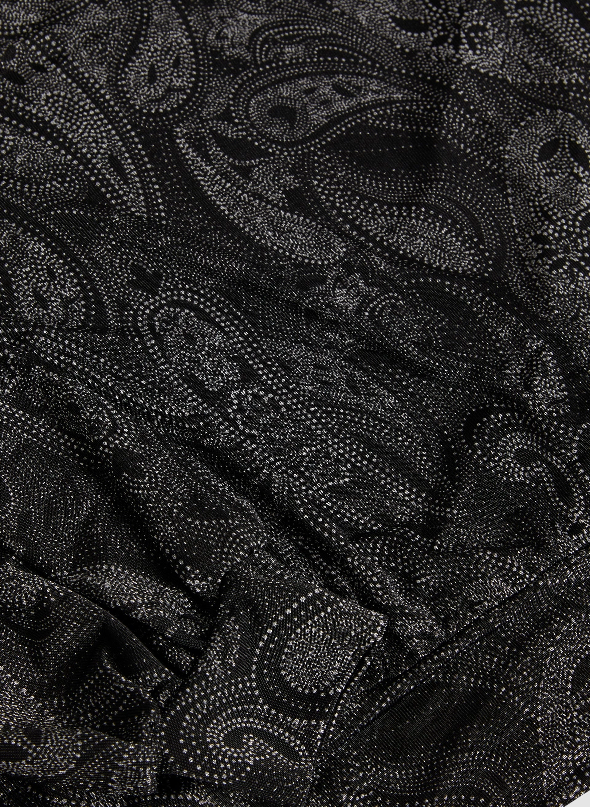 V-Neck Paisley Print Top