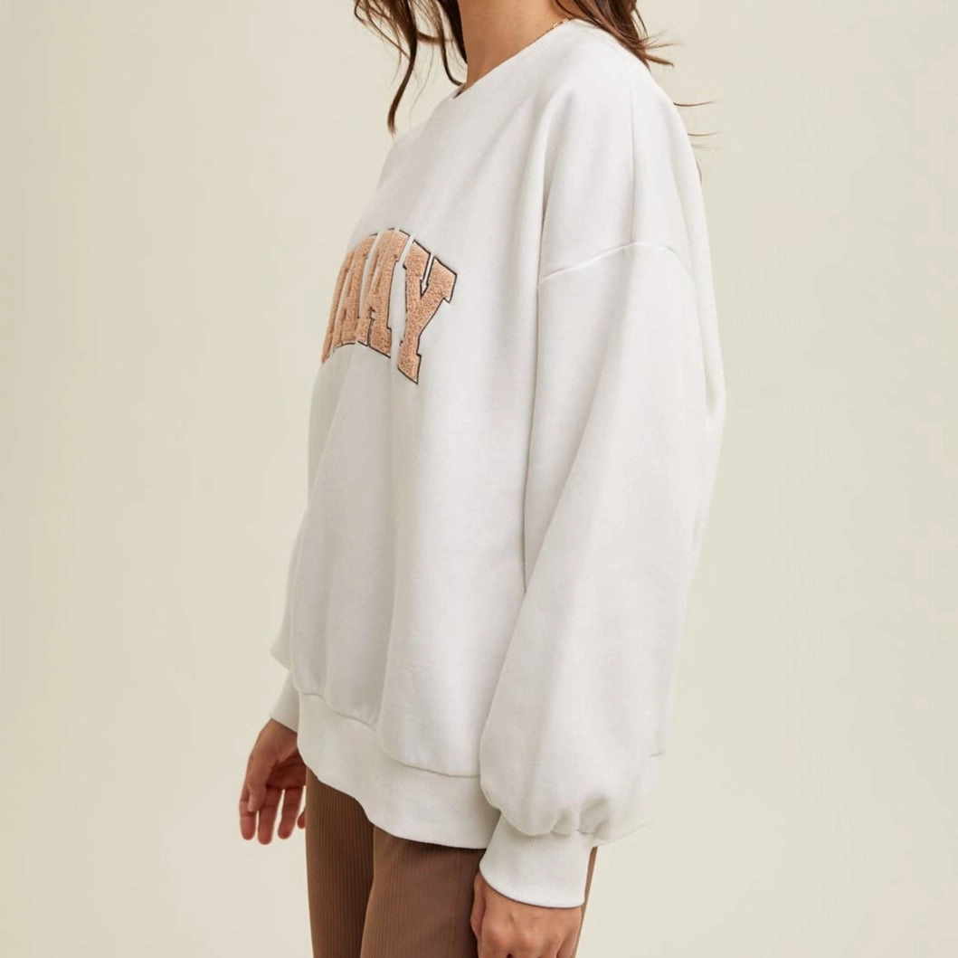 Vacay Patch Pullover Sweatshirt