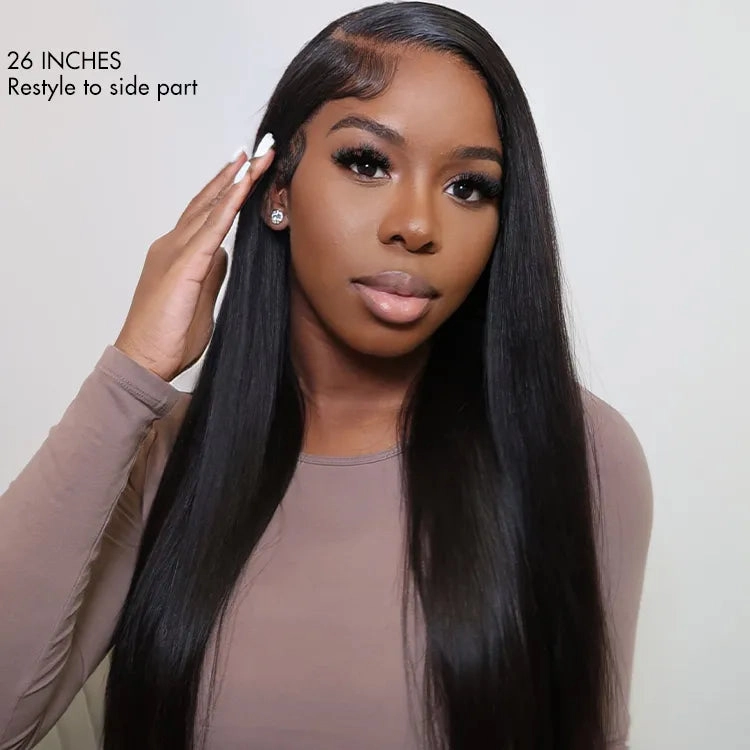 Weekly Special | AiryFit™ Scalp Care Wigs - Silky Straight Middle Part Glueless 5x5 Closure Lace Long Wig Pre-Cut Lace