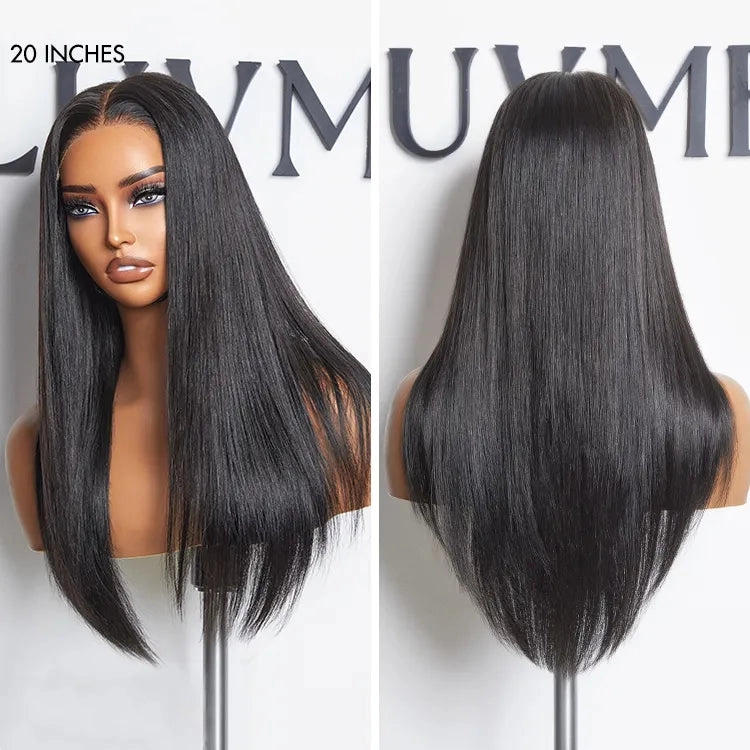 Weekly Special | AiryFit™ Scalp Care Wigs - Silky Straight Middle Part Glueless 5x5 Closure Lace Long Wig Pre-Cut Lace