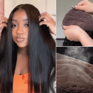 Weekly Special | AiryFit™ Scalp Care Wigs - Silky Straight Middle Part Glueless 5x5 Closure Lace Long Wig Pre-Cut Lace