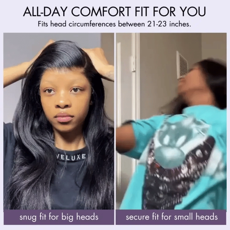 Weekly Special | AiryFit™ Scalp Care Wigs - Silky Straight Middle Part Glueless 5x5 Closure Lace Long Wig Pre-Cut Lace