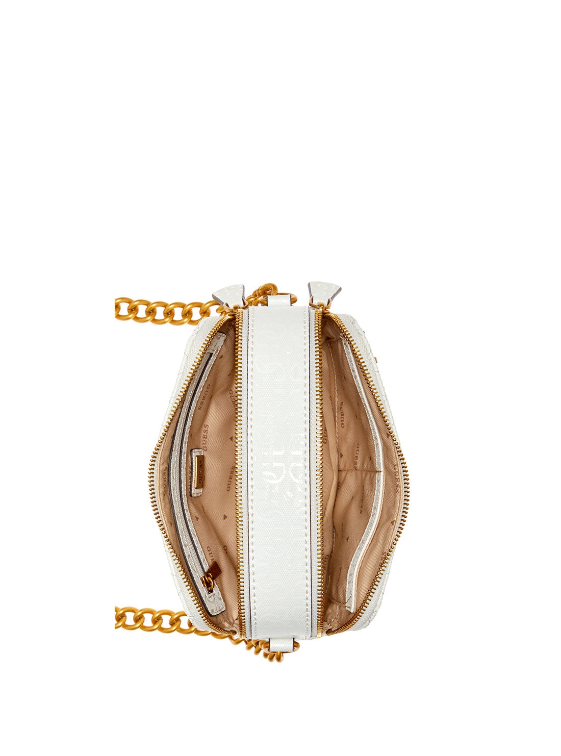 White Noelle Crossbody Camera Bag