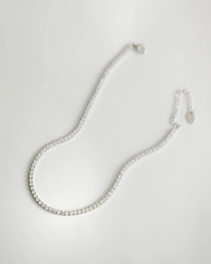 White Stone Anklet