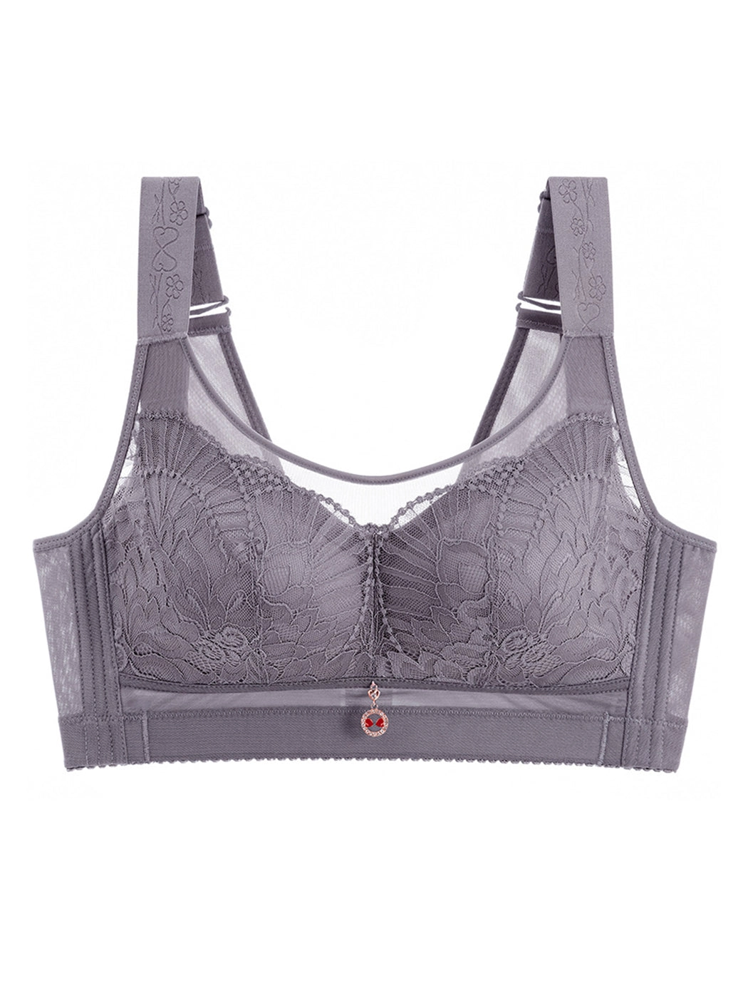 Wire-Free Side Support Minimizer Bra