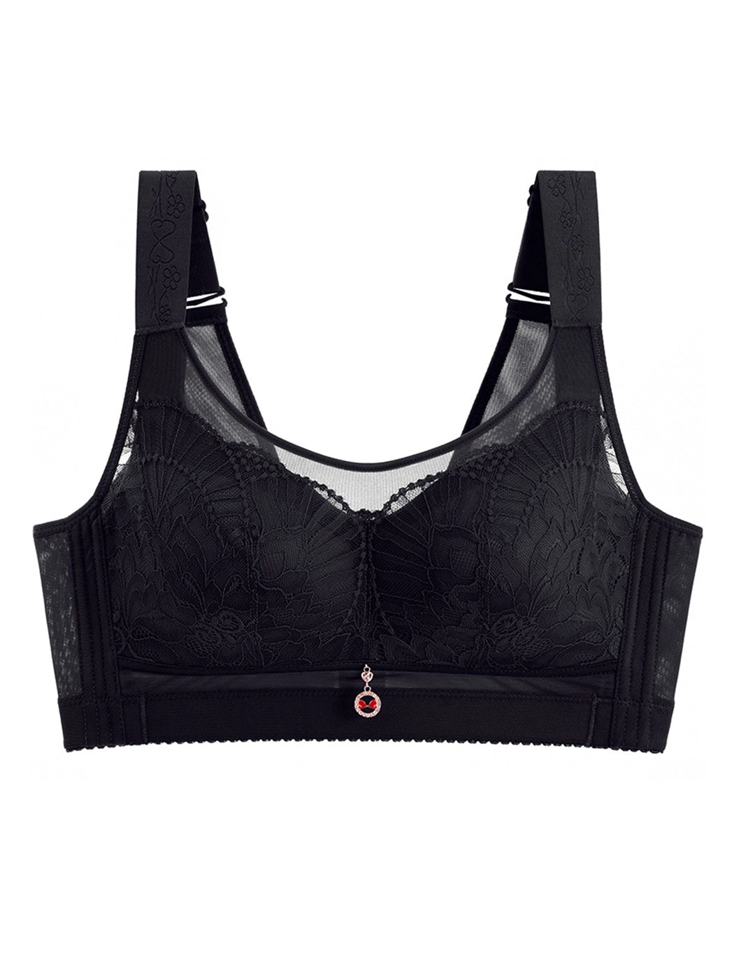 Wire-Free Side Support Minimizer Bra