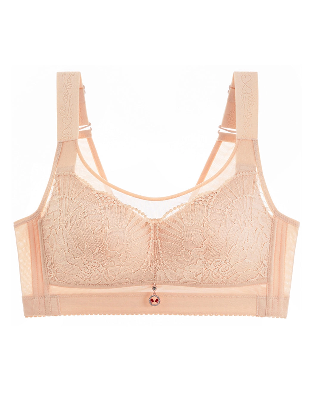 Wire-Free Side Support Minimizer Bra