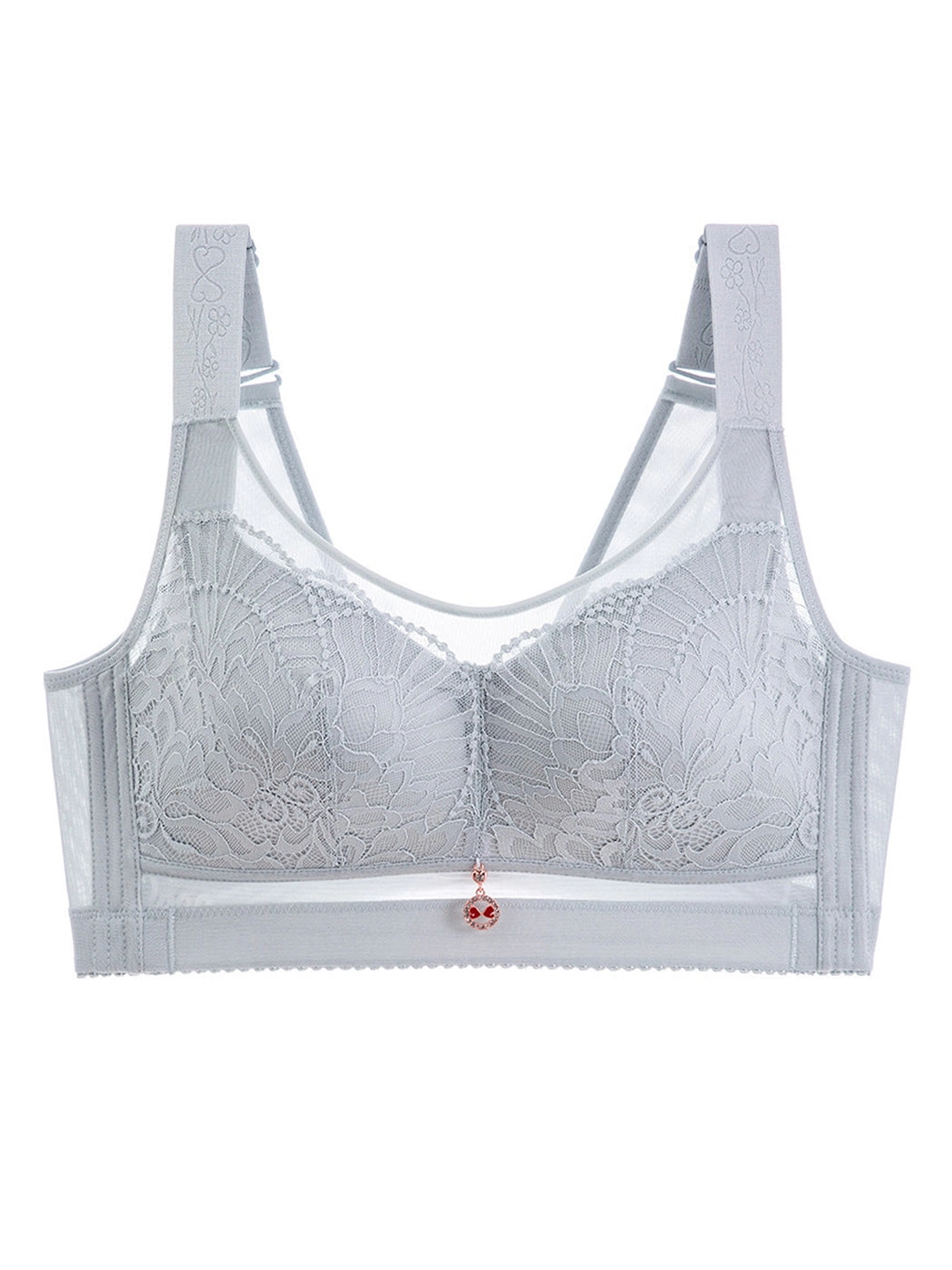 Wire-Free Side Support Minimizer Bra