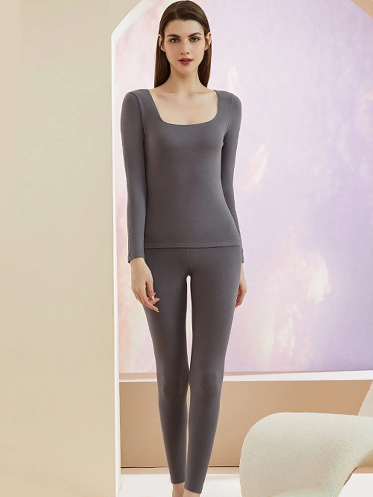 Women's Lightweight Low Collar Thermal Base Layer Top