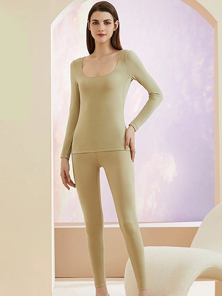 Women's Lightweight Low Collar Thermal Base Layer Top