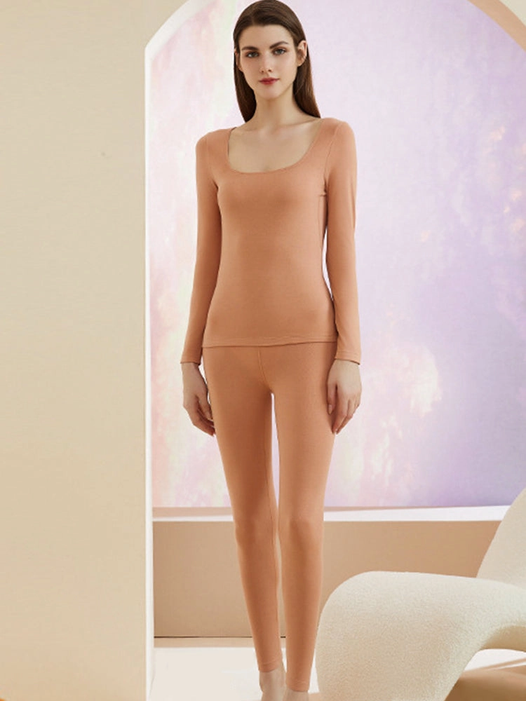 Women's Lightweight Low Collar Thermal Base Layer Top