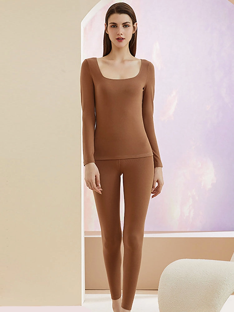 Women's Lightweight Low Collar Thermal Base Layer Top