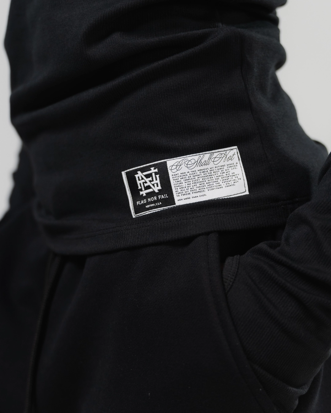 WOMENS RIBBED HENLEY - BLACK