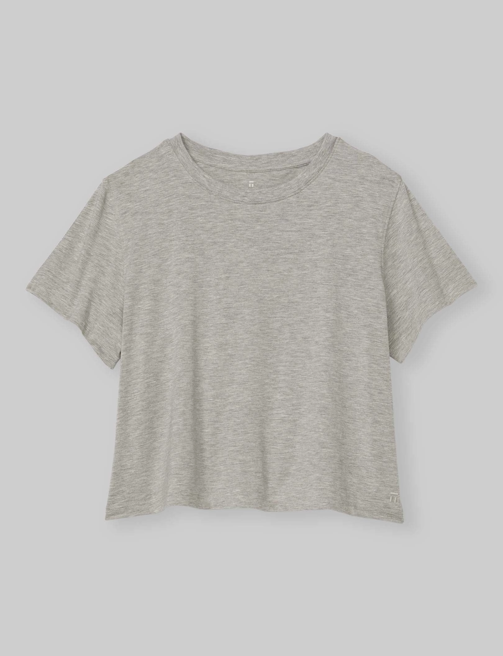 Women's Second Skin Not-Too-Cropped Crew Neck Tee