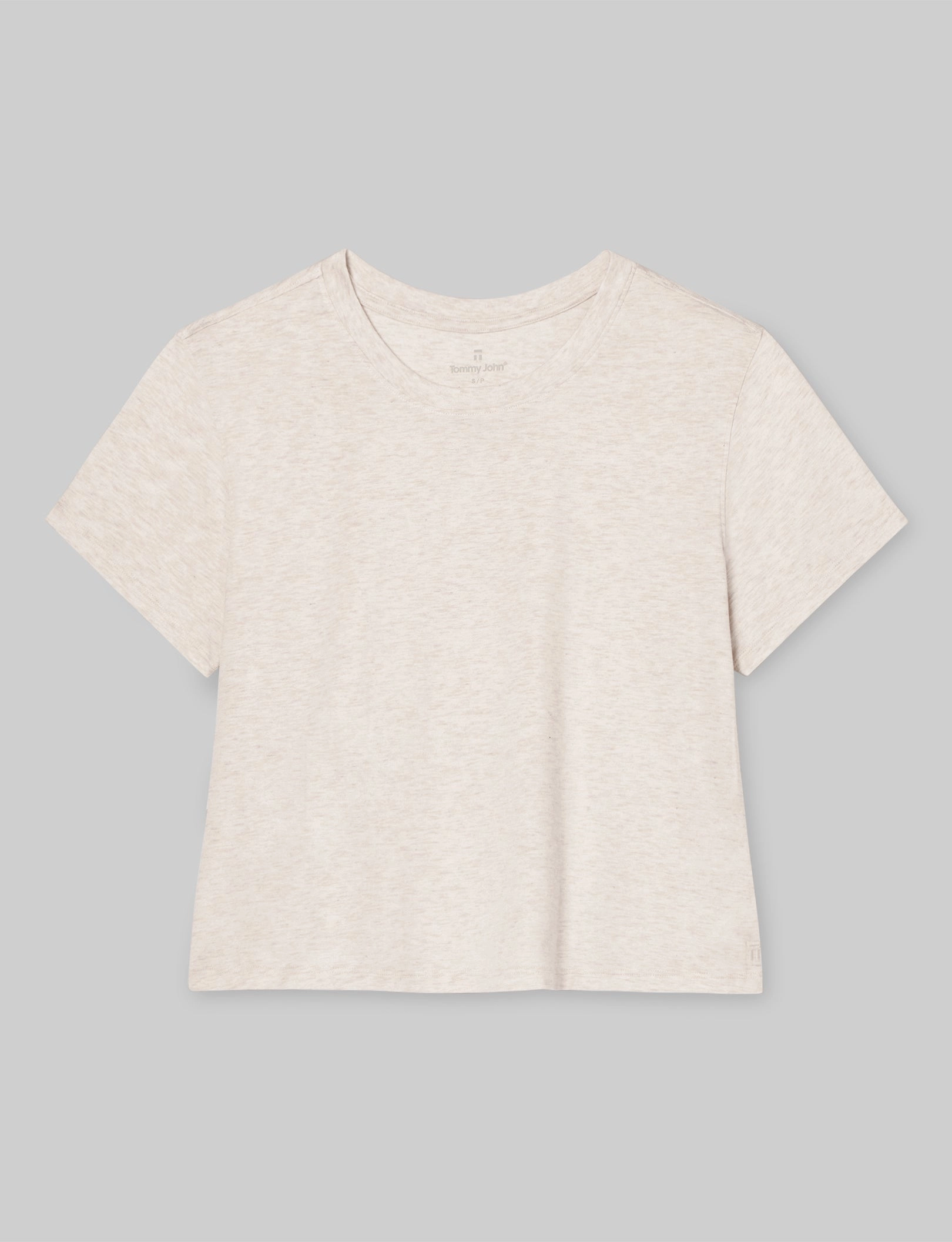 Women's Second Skin Not-Too-Cropped Crew Neck Tee