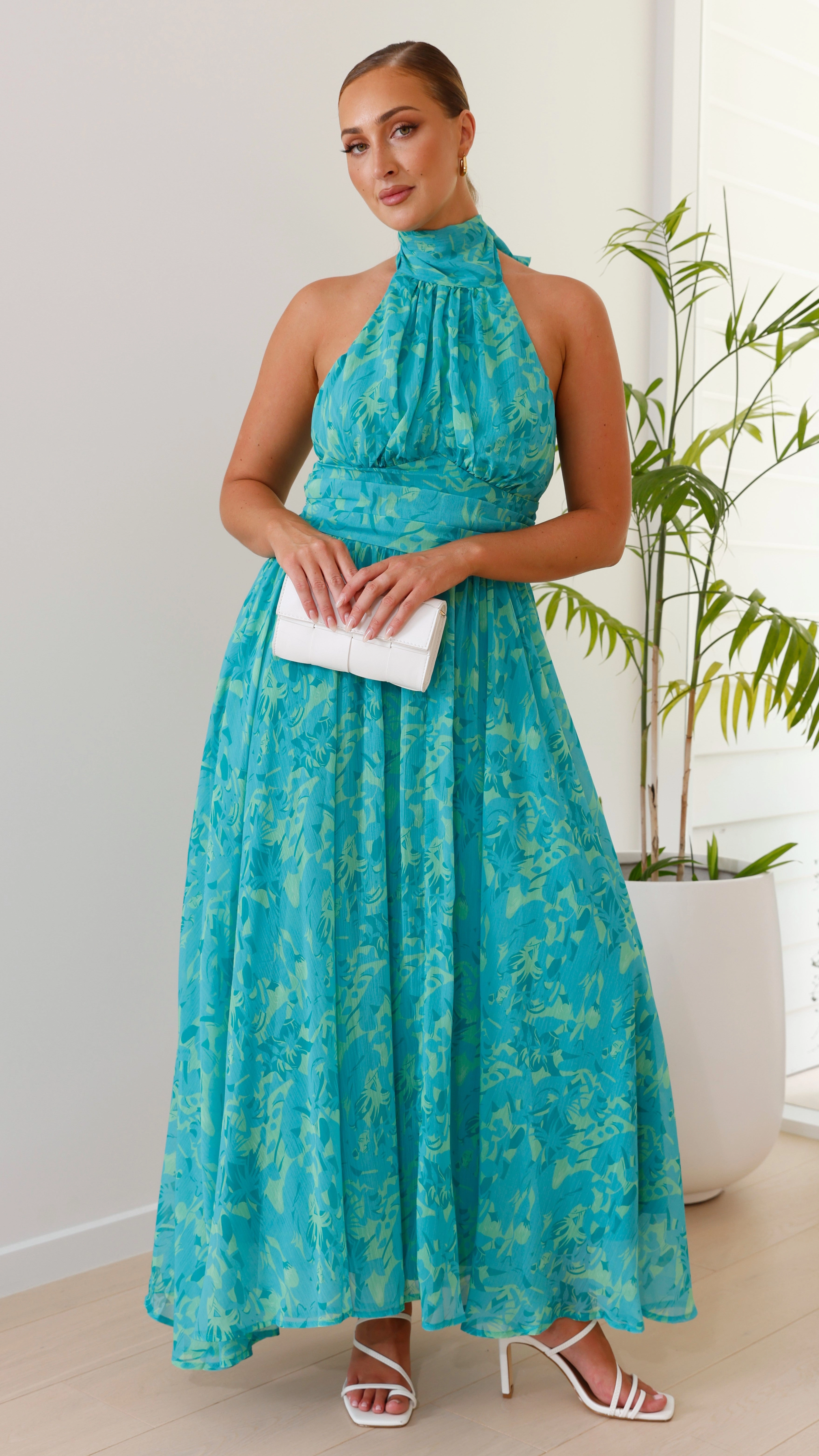 Zahava Maxi Dress - Green Floral